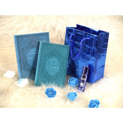 Pack cadeau de couleur bleu...
