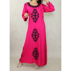 Maxi-long dress with many...