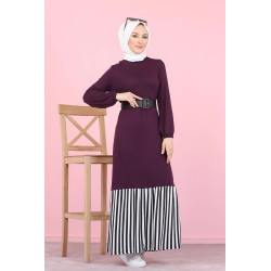 Women's two-material long...