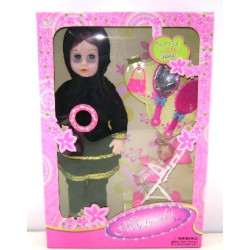 Veiled Muslim doll with...